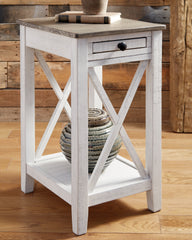 Diamond Furniture - Ashley Furniture - Adalane Accent Table - Accent Table / White/Gray - A4000374