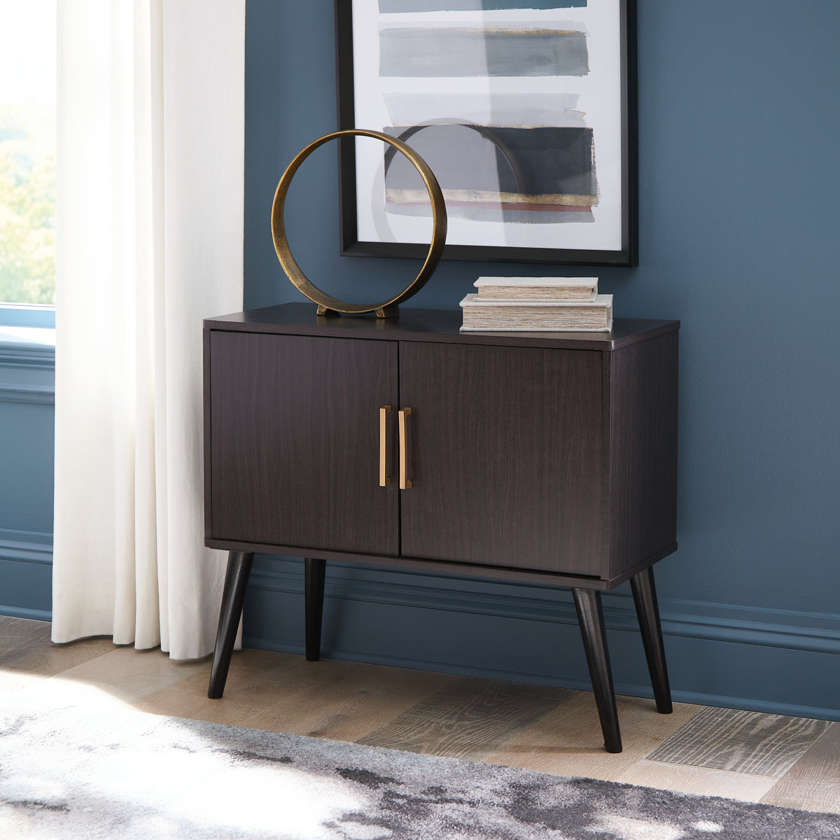 Diamond Furniture - Ashley Furniture - Orinfield Accent Cabinet - Accent Cabinet / Natural/White - A4000396