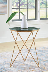 Diamond Furniture - Ashley Furniture - Engelton Accent Table - Accent Table / Green/Gold - A4000526