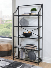 Diamond Furniture - Ashley Furniture - Dakerwell Bookcase - Bookcase / Antique Black - A4000557