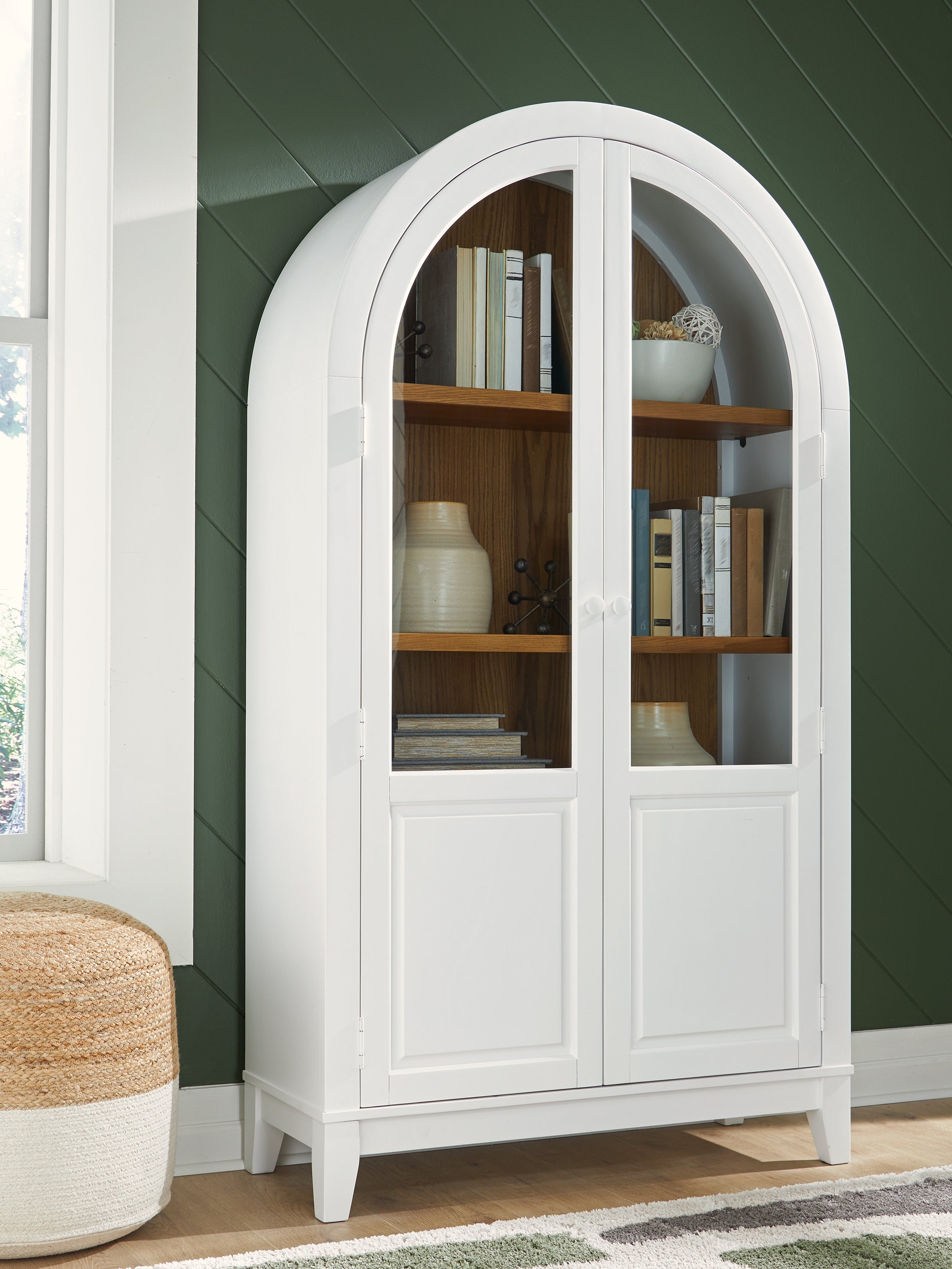 Diamond Furniture - Ashley Furniture - Dagandale Accent Cabinet - Accent Cabinet / White/Natural - A4000598