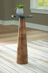 Diamond Furniture - Ashley Furniture - Quinndon Accent Table - Accent Table / Brown/Black - A4000633