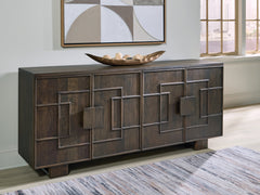 Diamond Furniture - Ashley Furniture - Cato Accent Cabinet - Accent Cabinet / Dark Brown - A4000682