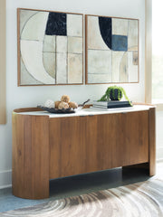 Diamond Furniture - Ashley Furniture - Fitzroy Accent Cabinet - Accent Cabinet / Brown/White - A4000688