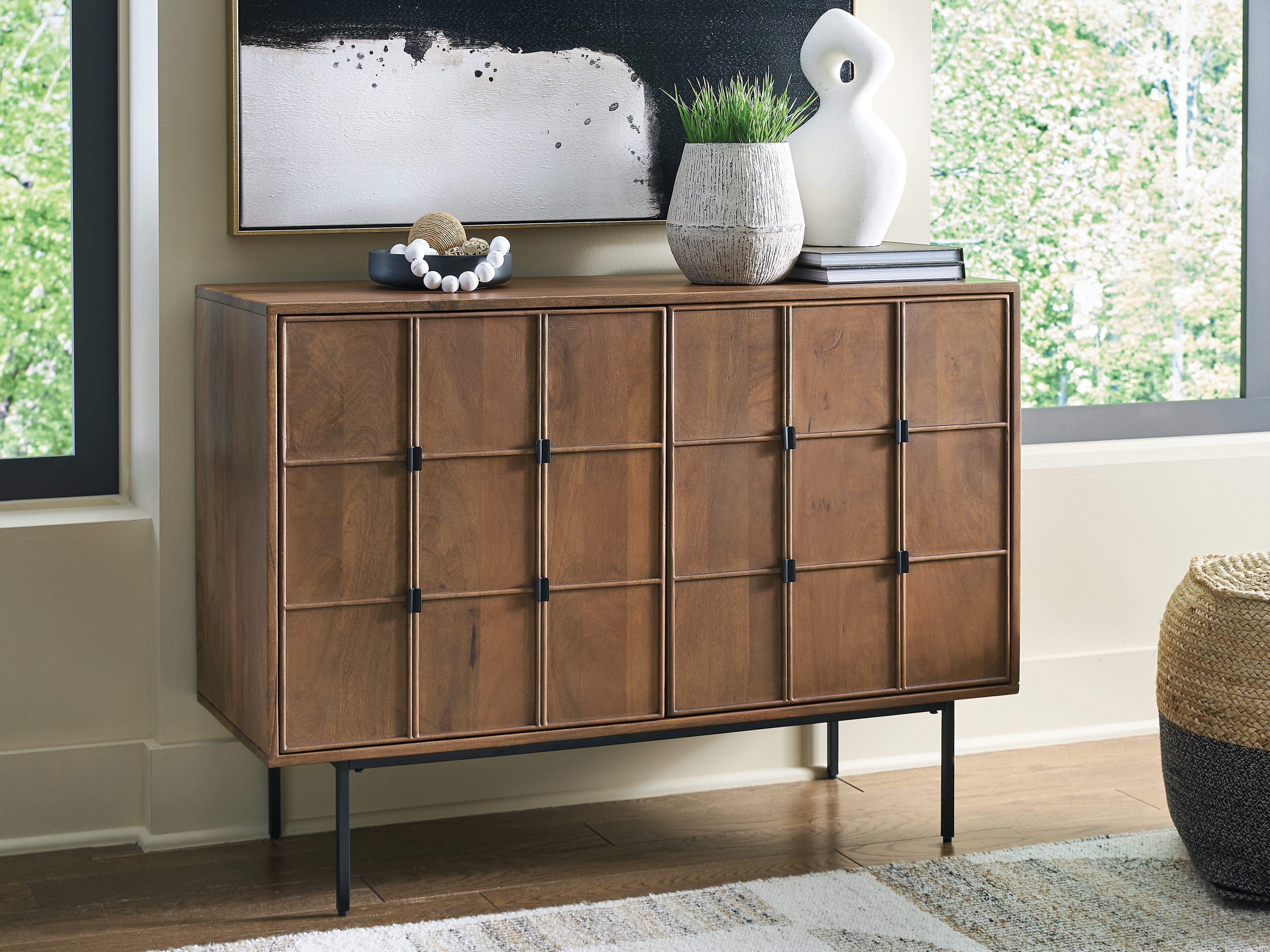 Diamond Furniture - Ashley Furniture - Juddins Accent Cabinet - Accent Cabinet / Brown - A4000692