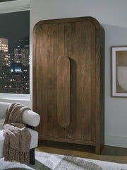 Diamond Furniture - Ashley Furniture - Thoren Accent Cabinet - Accent Cabinet / Medium Brown - A4000699