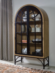 Diamond Furniture - Ashley Furniture - Gwenwich Accent Cabinet - Accent Cabinet / Natural/Black - A4000704