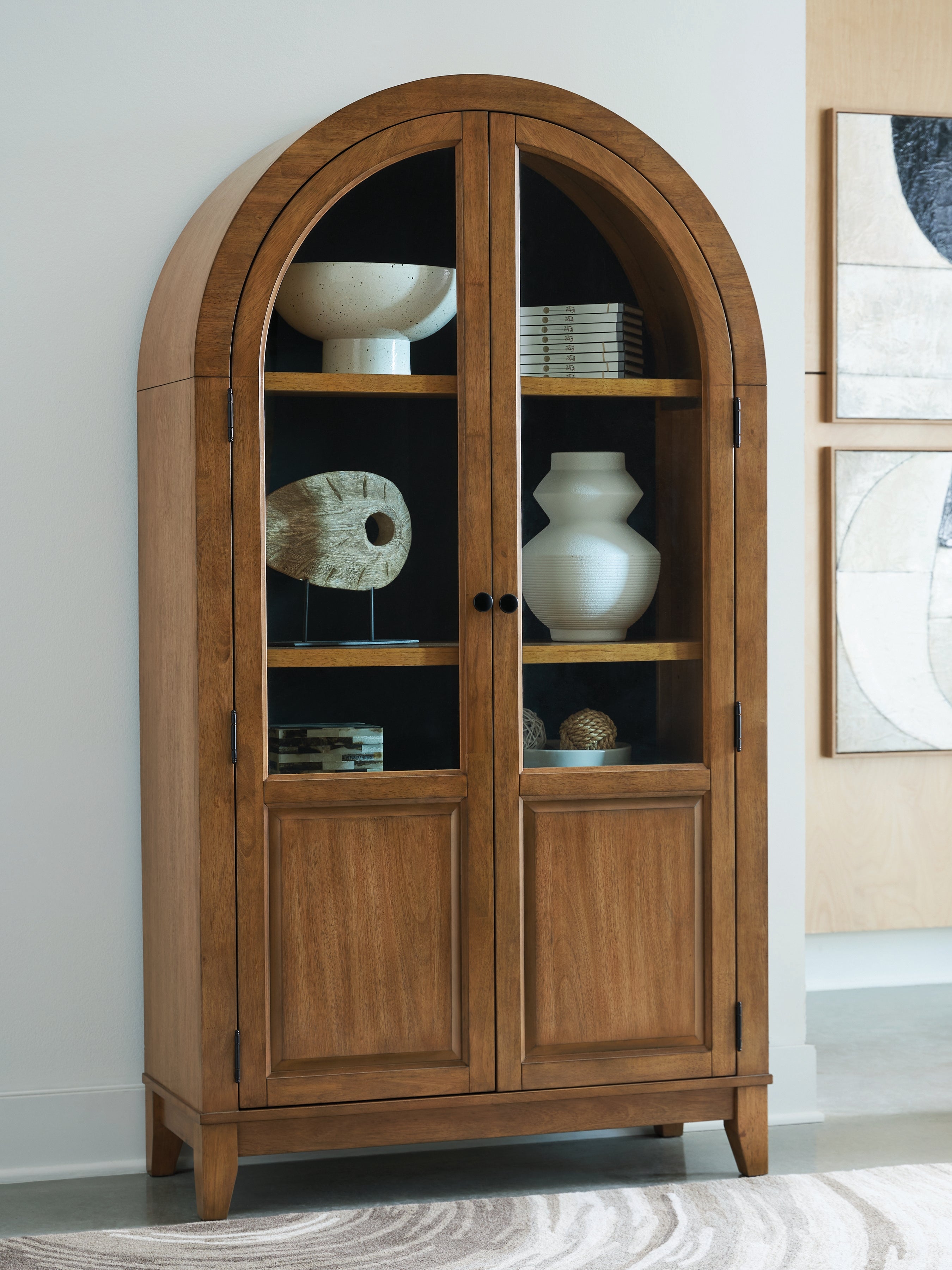 Diamond Furniture - Ashley Furniture - Dagandale Accent Cabinet - Accent Cabinet / Natural/Black - A4000705