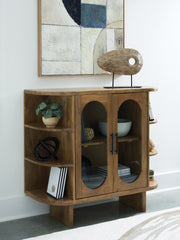 Diamond Furniture - Ashley Furniture - Niall Accent Cabinet - Accent Cabinet / Light Brown - A4000707