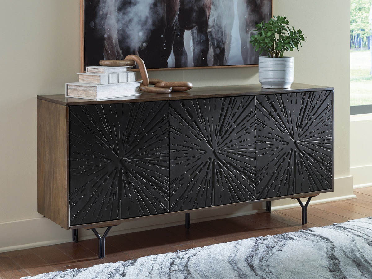 Diamond Furniture - Ashley Furniture - Lavinmont Accent Cabinet - Accent Cabinet / Multi Brown - A4000710