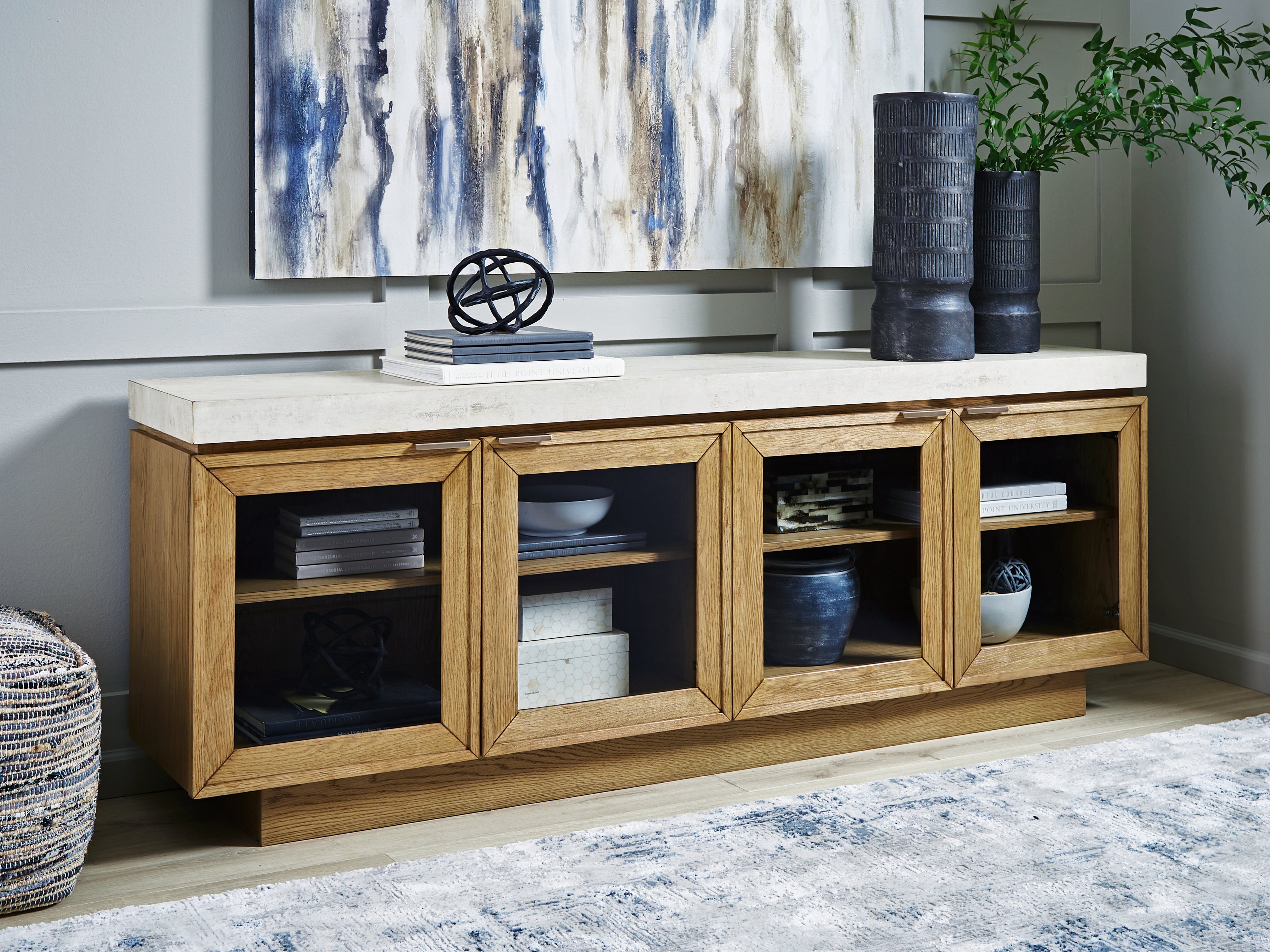 Diamond Furniture - Ashley Furniture - Adanworth Accent Cabinet - Accent Cabinet - A4000731