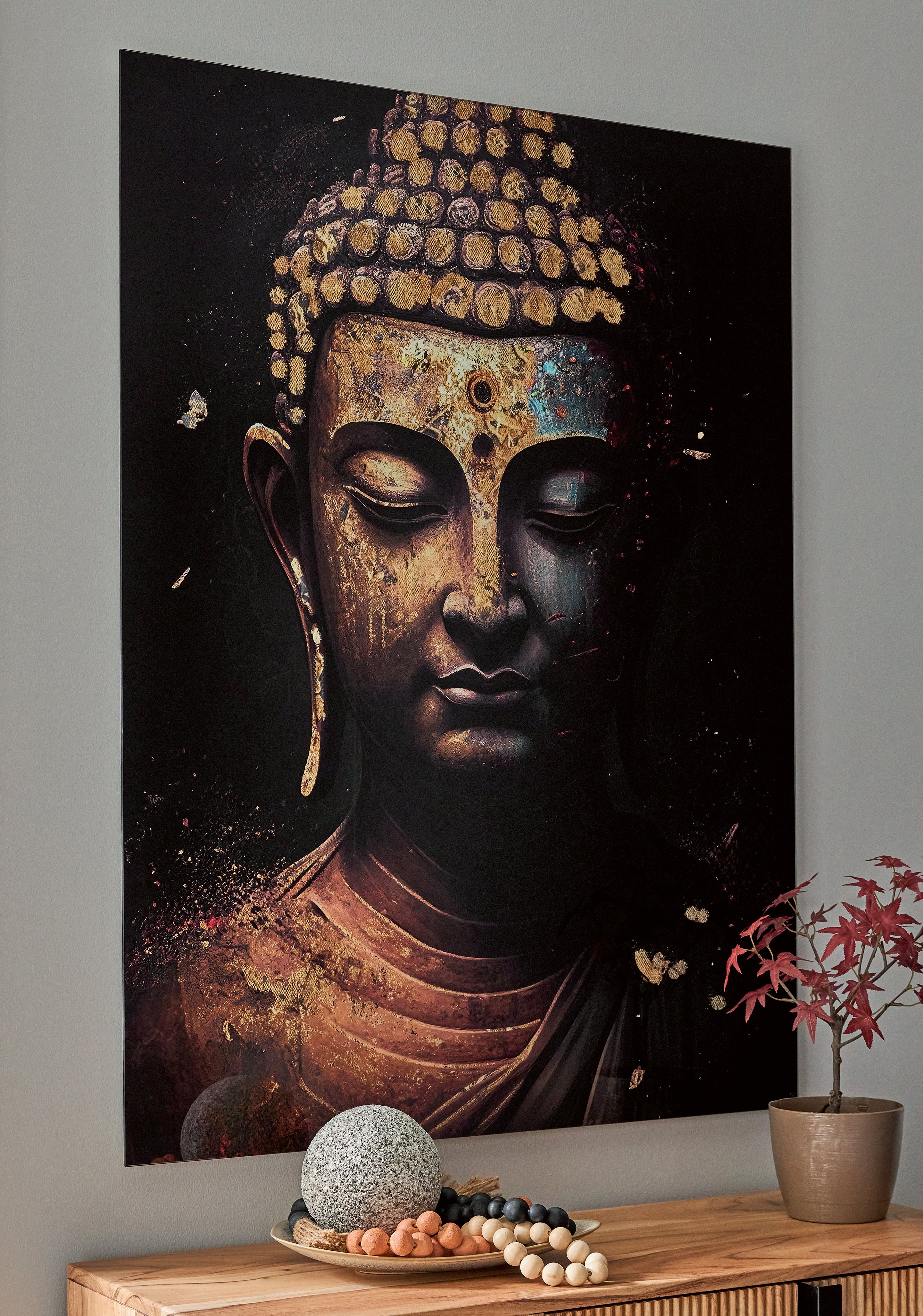 Diamond Furniture - Ashley Furniture - Caymoore Wall Decor - Wall Art / Black/Gold Finish - A8000423
