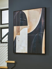 Diamond Furniture - Ashley Furniture - Ewanford Wall Decor - Wall Art / Black/Brown/Tan - A8000464