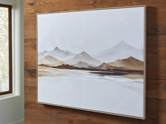 Diamond Furniture - Ashley Furniture - Karalen Wall Decor - Wall Art / White/Gray/Brown - A8000465