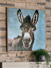 Diamond Furniture - Ashley Furniture - Landerton Wall Decor - Wall Art / Brown/Blue/White - A8000488