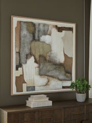 Diamond Furniture - Ashley Furniture - Wylander Wall Decor - Wall Art / Tan/Brown/Gray - A8000497