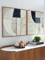 Diamond Furniture - Ashley Furniture - Bexlen Wall Decor - Wall Art Set (Set of 2) / Tan/Taupe/Black - A8000498