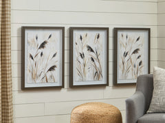 Diamond Furniture - Ashley Furniture - Honslow Wall Decor - Wall Art Set (3/CN) / Brown/Black/White - A8000506