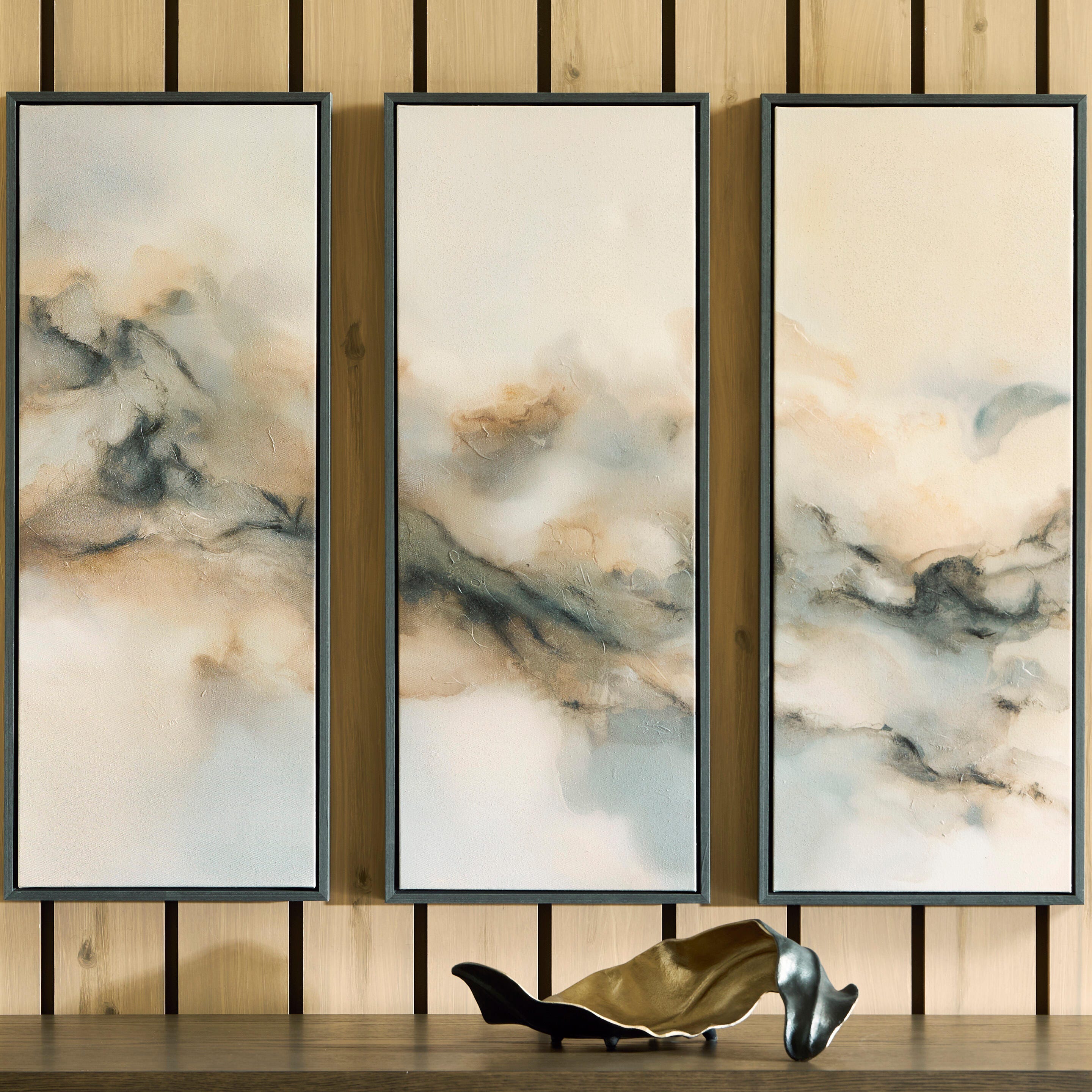 Diamond Furniture - Ashley Furniture - Larrondale Wall Art (Set of 3) - Wall Art Set (3/CN) - A8000556