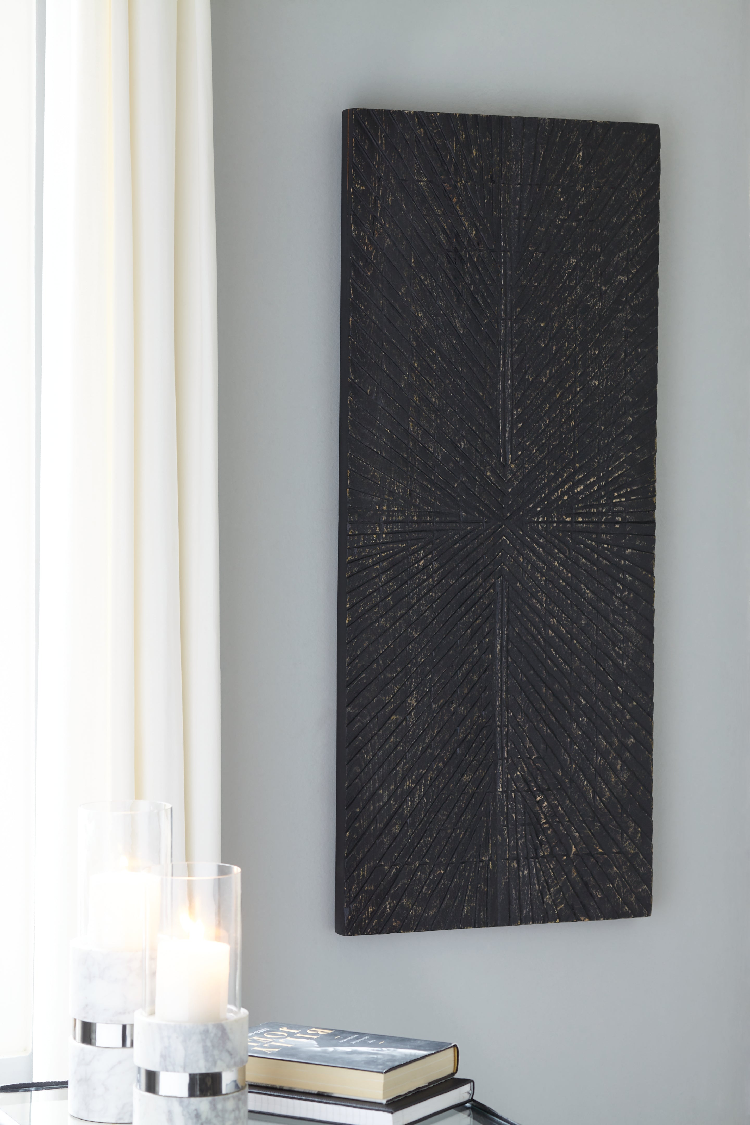 Diamond Furniture - Ashley Furniture - Lenora Wall Decor - Wall Decor / Antique Black - A8010281