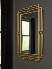 Diamond Furniture - Ashley Furniture - Claybrook Mirror - Accent Mirror / Gold Finish - A8010349