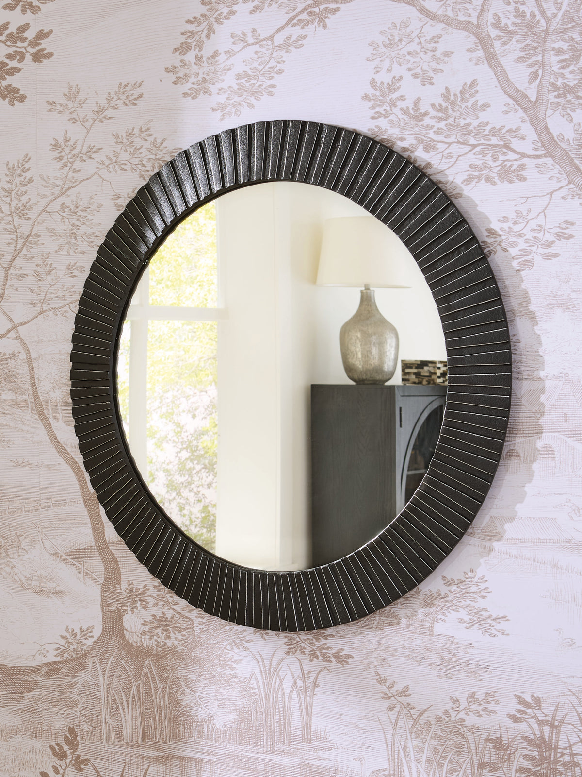 Diamond Furniture - Ashley Furniture - Ozias Mirror - Accent Mirror / Black - A8010417