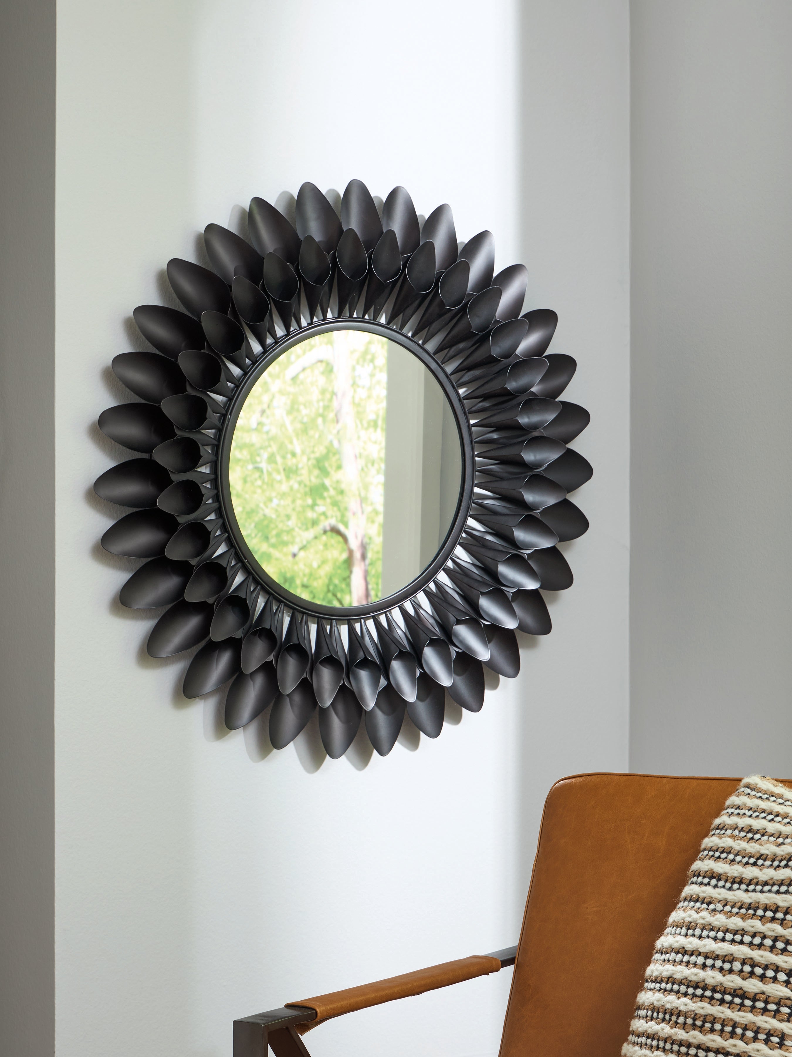 Diamond Furniture - Ashley Furniture - Ryenmour Mirror - Accent Mirror / Oil Rubbed Bronze Finish - A8010421