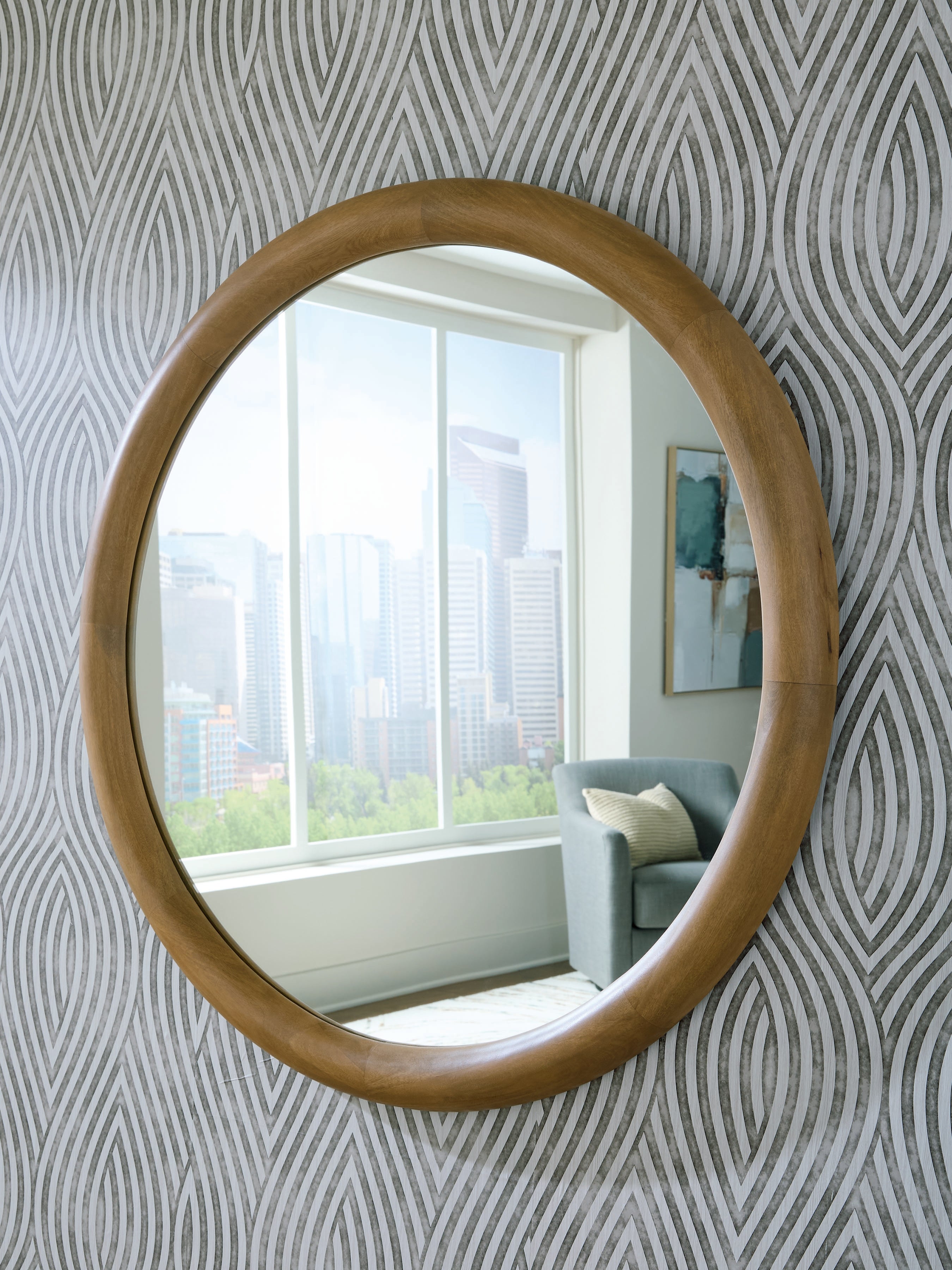Diamond Furniture - Ashley Furniture - Yadiel Mirror - Accent Mirror / Brown - A8010426