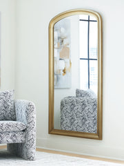 Diamond Furniture - Ashley Furniture - Fintan Mirror - Floor Mirror / Gold Finish - A8010436