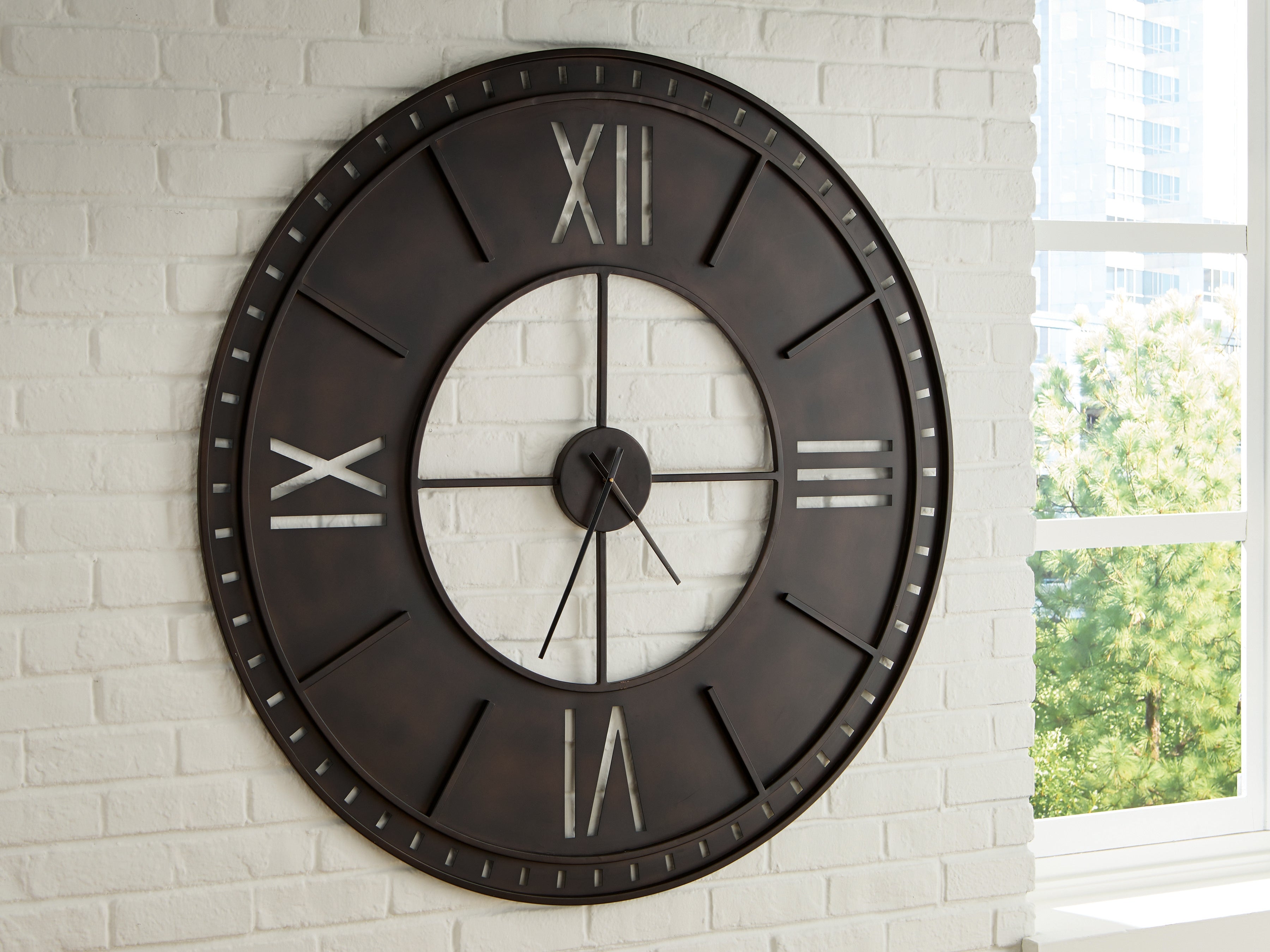 Diamond Furniture - Ashley Furniture - Lytle Wall Clock - Wall Clock - A8010453