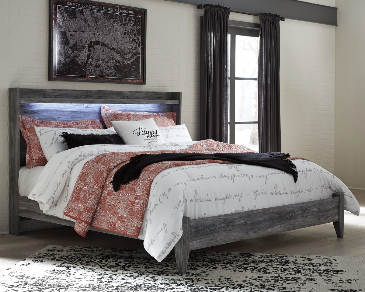 Diamond Furniture - Ashley Furniture - Baystorm King Panel Bed - King Panel Bed / Gray - B221B11