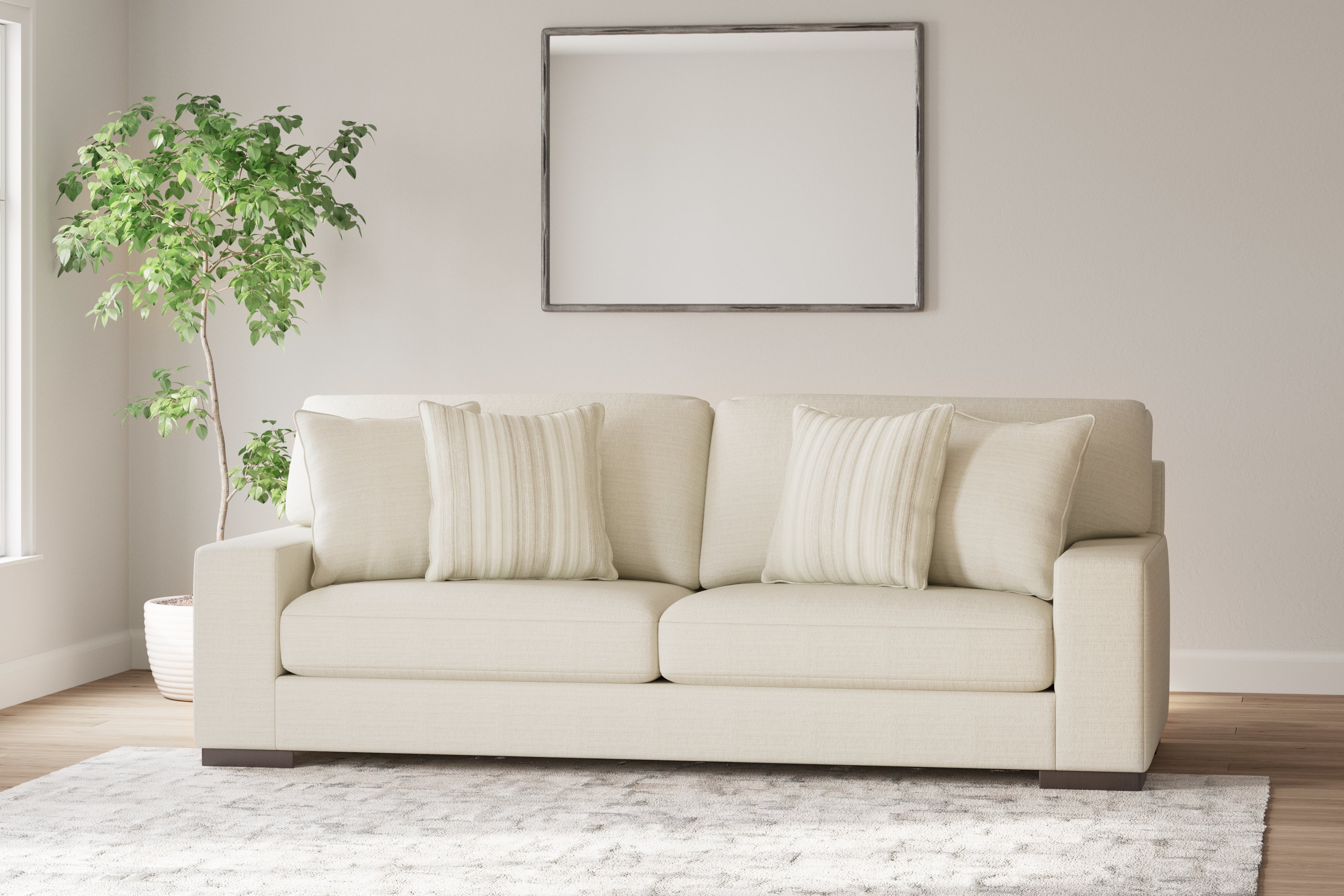 Diamond Furniture - Ashley Furniture - Maggie Living Room - Sofa / Birch - 5200338