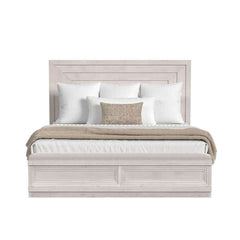 King Storage Bed in Antique White