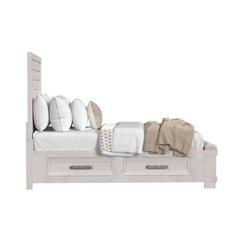 Queen Storage Bed in Antique White
