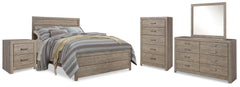 Diamond Furniture - Ashley Furniture - Culverbach Queen Panel Bed, Dresser, Mirror, Chest and 2 Nightstands - Queen Panel Bed, Dresser, Mirror, Chest and 2 Nightstands - B070B20