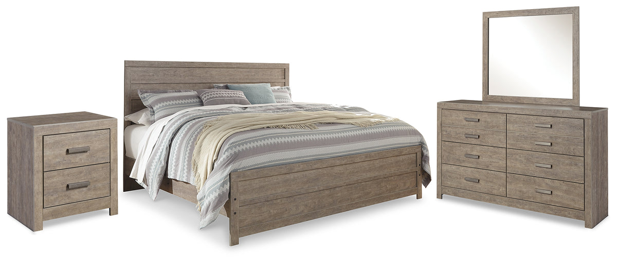 Diamond Furniture - Ashley Furniture - Culverbach King Panel Bed, Dresser, Mirror and Nightstand - King Panel Bed, Dresser, Mirror and Nightstand - B070B15