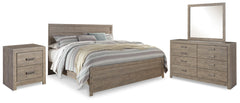 Diamond Furniture - Ashley Furniture - Culverbach King Panel Bed, Dresser, Mirror and Nightstand - King Panel Bed, Dresser, Mirror and Nightstand - B070B15