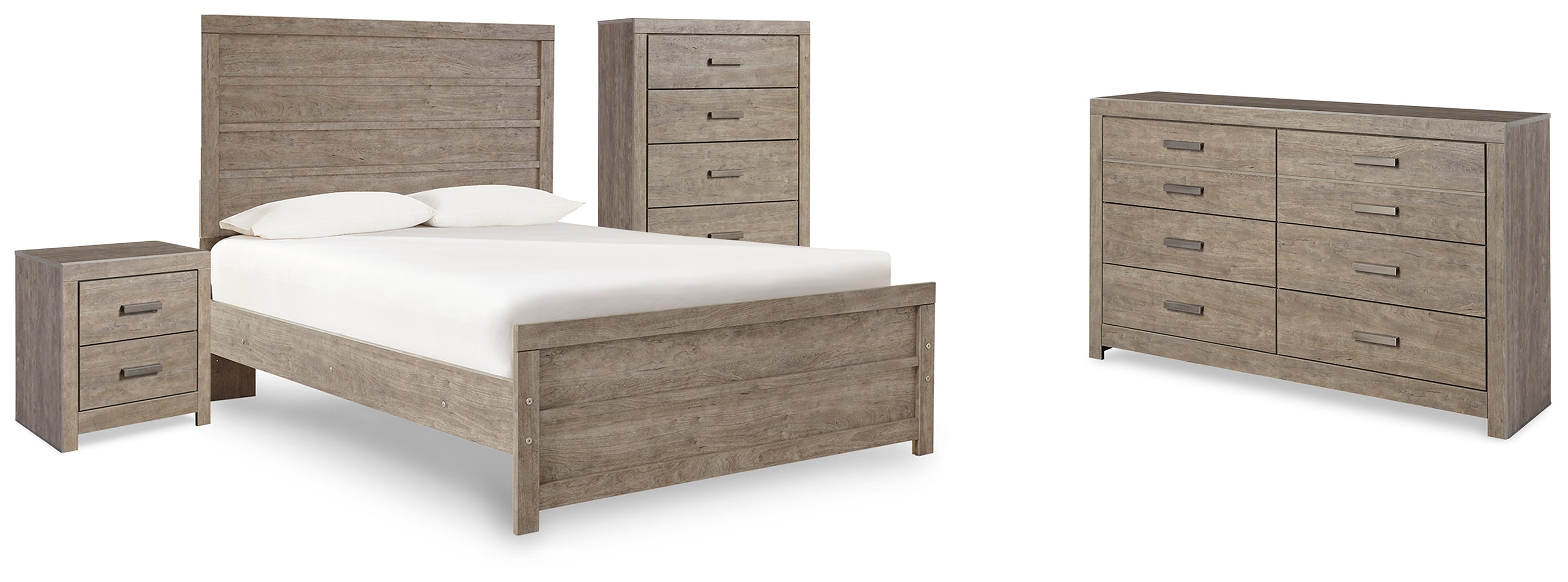 Diamond Furniture - Ashley Furniture - Culverbach Full Panel Bed, Dresser, Chest and Nightstand - Full Panel Bed, Dresser, Chest and Nightstand - B070B18