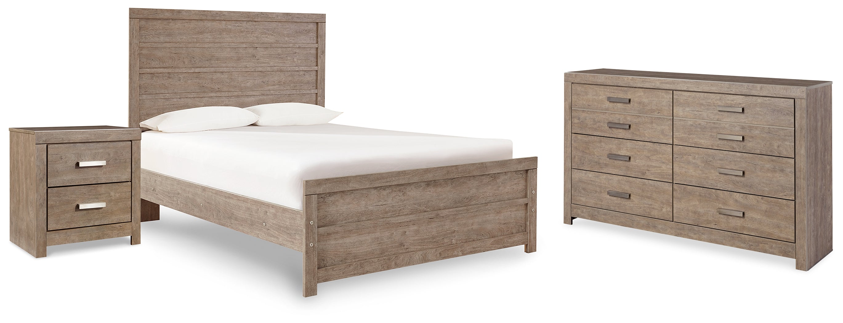 Diamond Furniture - Ashley Furniture - Culverbach Full Panel Bed, Dresser and Nightstand - Full Panel Bed, Dresser and Nightstand - B070B29