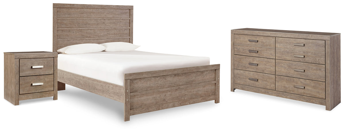 Diamond Furniture - Ashley Furniture - Culverbach Full Panel Bed, Dresser and Nightstand - Full Panel Bed, Dresser and Nightstand - B070B29