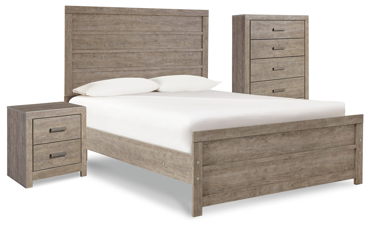 Diamond Furniture - Ashley Furniture - Culverbach Full Panel Bed with Chest of Drawers and Nightstand - Full Panel Bed with Chest of Drawers and Nightstand - B070B12