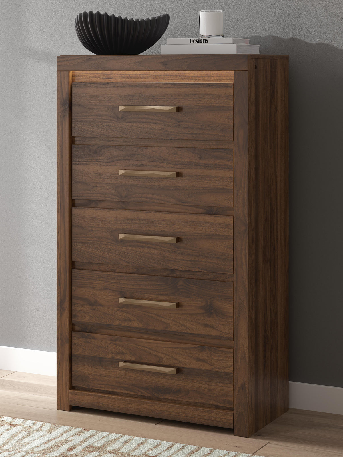 Diamond Furniture - Ashley Furniture - Janfyn Chest of Drawers - Five Drawer Chest - PCB1010-46