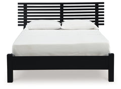 Danziar Queen Slat Panel Bed, Dresser and Mirror
