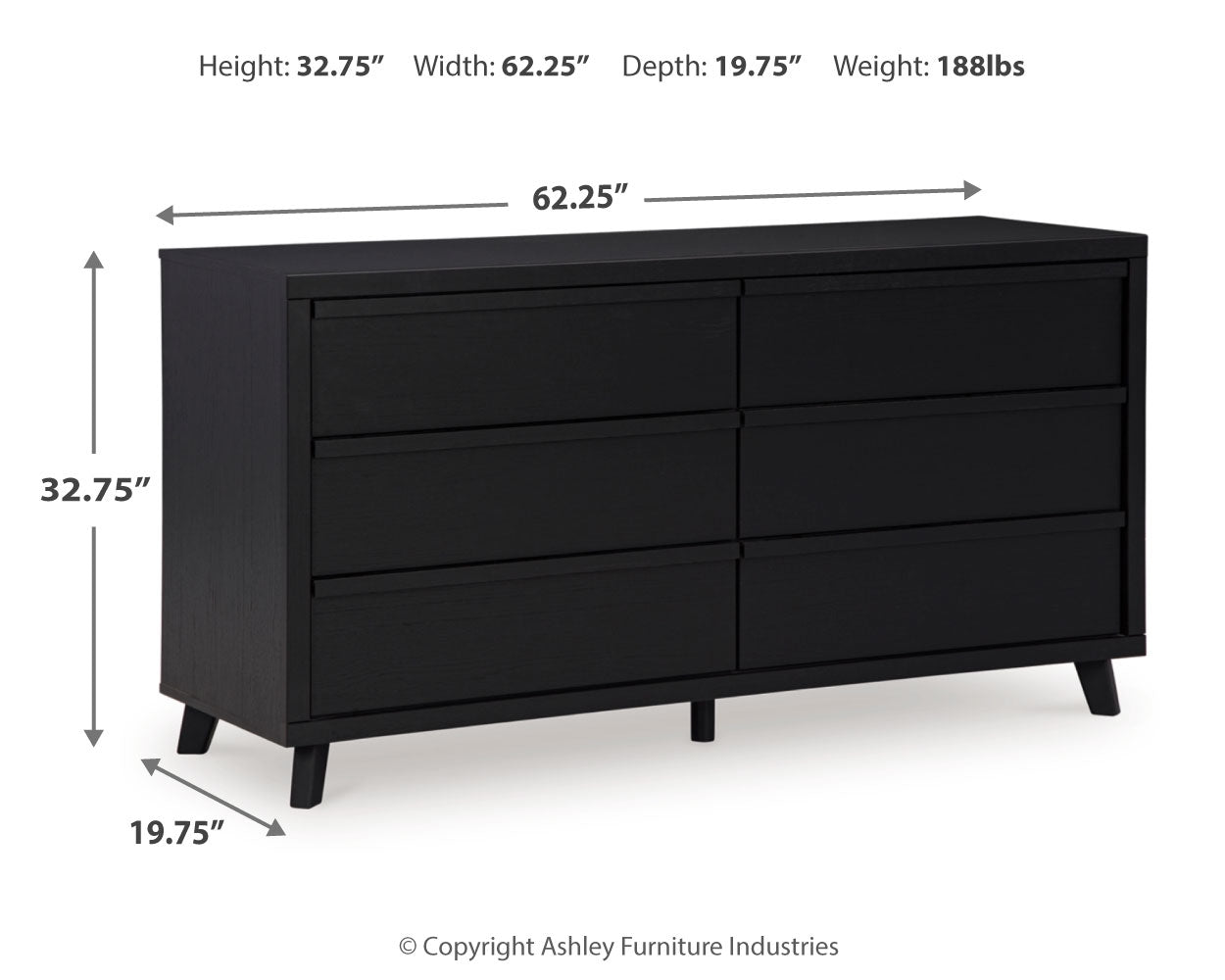 Danziar Queen Panel Bed, 2 Dressers and Nightstand
