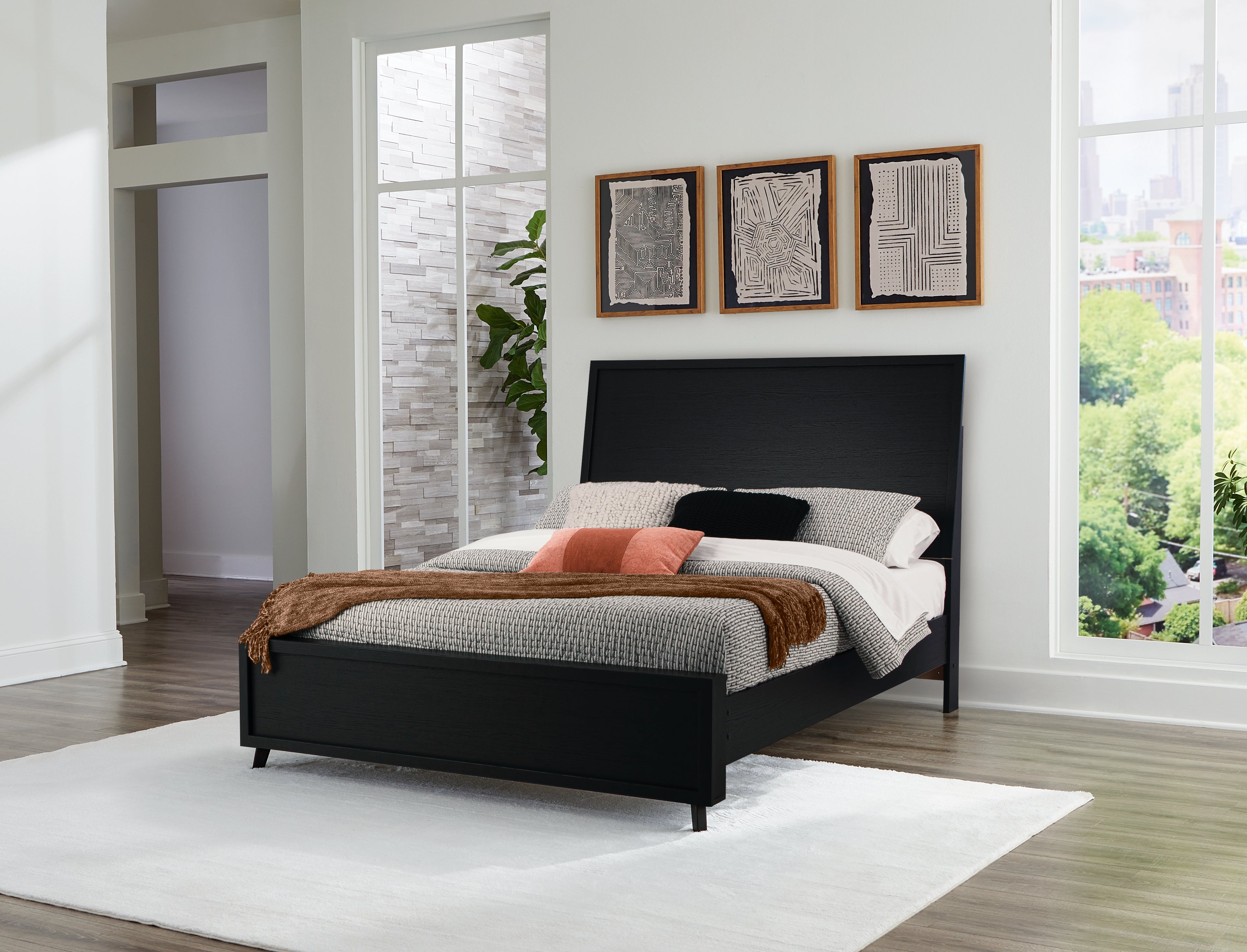 Danziar Queen Panel Bed, 2 Dressers and Nightstand