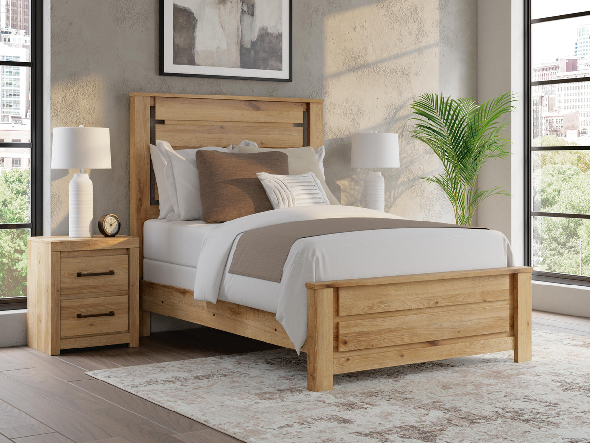 Diamond Furniture - Ashley Furniture - Brozmont Full Panel Bed - Full Panel Bed - B1045B8