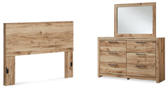 Diamond Furniture - Ashley Furniture - Hyanna Queen Panel Headboard, Dresser and Mirror - Queen Panel Headboard, Dresser and Mirror - B1050B54