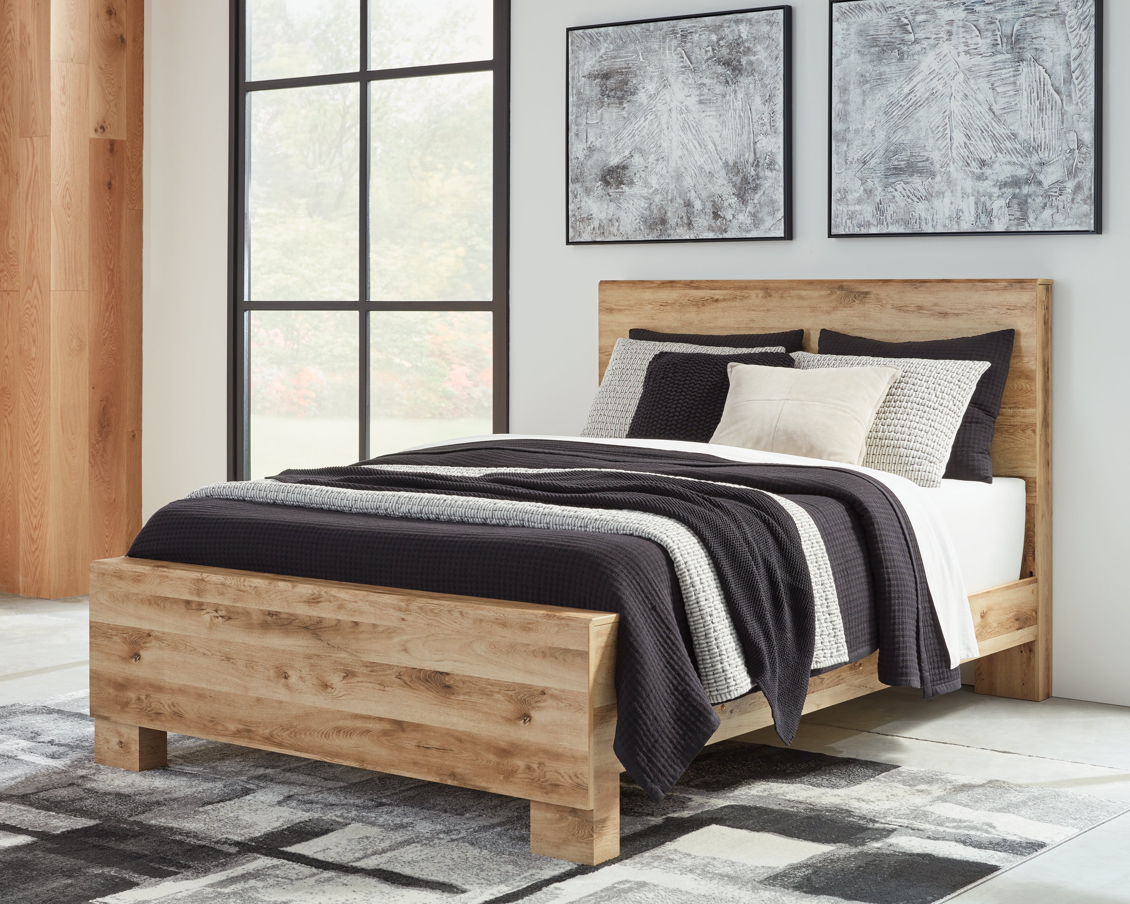 Diamond Furniture - Ashley Furniture - Hyanna Bedroom - Queen Panel Bed / Tan Brown - B1050B2
