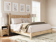 Diamond Furniture - Ashley Furniture - Aleaport King Panel Bed - King Panel Bed / Warm Brown - PCB1075B8