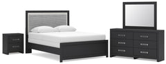 Maeling Queen Panel Bed, Dresser, Mirror and Nightstand